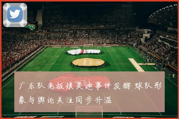 广东队老板娘吴迪事件发酵 球队形象与舆论关注同步升温